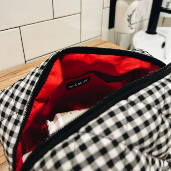 Косметичка Organize Косметичка бавовняна Organize Клітинка 24*13*13 см мульти 