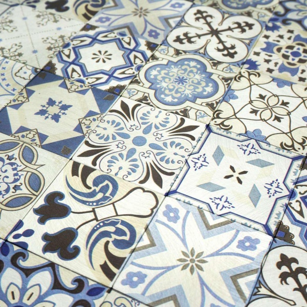 Декоративна панель EMERGO cамоклеюча Квадрат Mandala Синій Home Inspire 