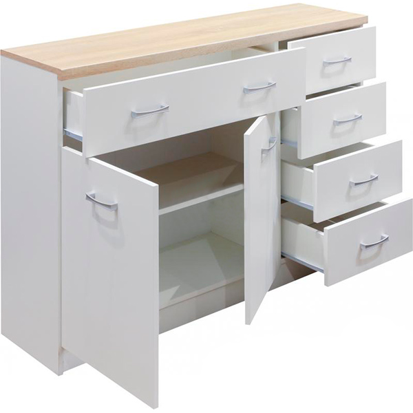 Комод Margo ТОП МІХ KOM 2D5S белый дуб сонома 