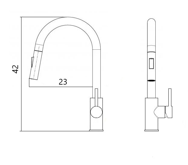 Смеситель для кухни Silver FANK SLUN0724