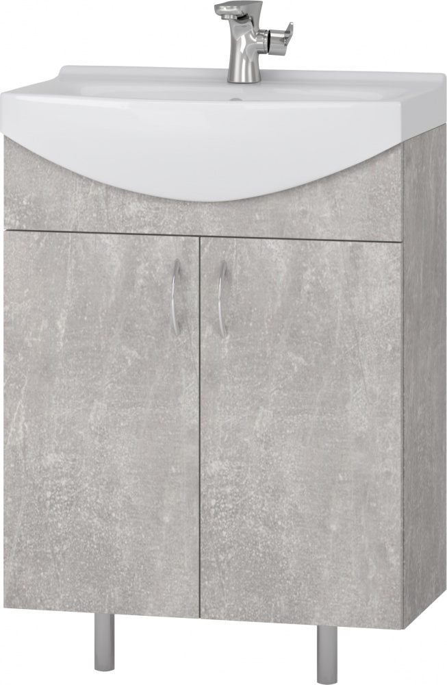 Тумба напольная Грейд Артик 60 бетон под умывальник Cersania 60
