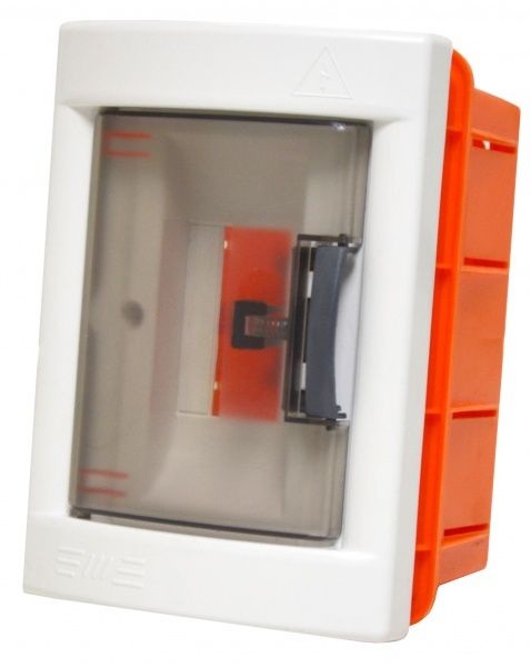 Щит пластиковий з кришкою Литмаш 2 модулі ЩРП2В