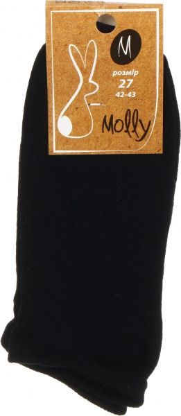 Шкарпетки чоловічі Молли р. 27 чорний 