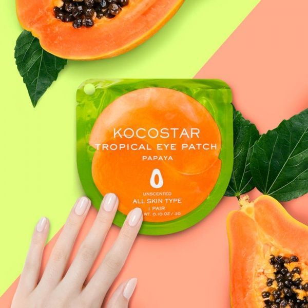 Гідрогелеві патчі Kocostar Tropical Eye Patch Папайя 3 г 2 шт./уп.