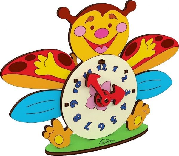 Раскраска UGEARS Часы