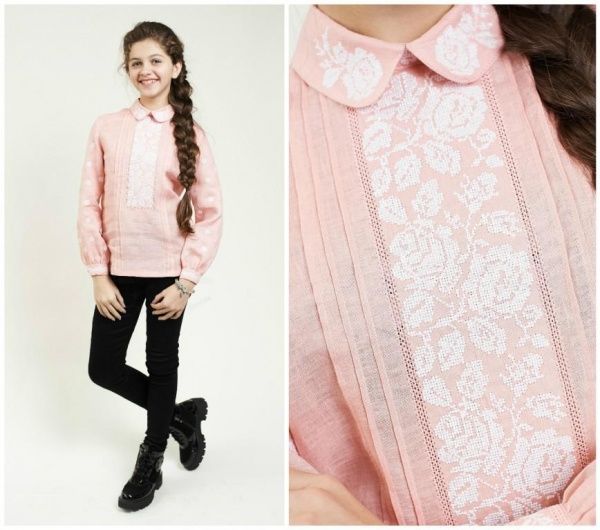 Блуза Едельвіка для дівчинки 258-16/00 р.152 рожевий 