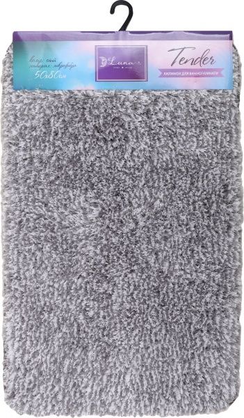 Коврик для ванной комнаты Luna tender 50x80 см серый