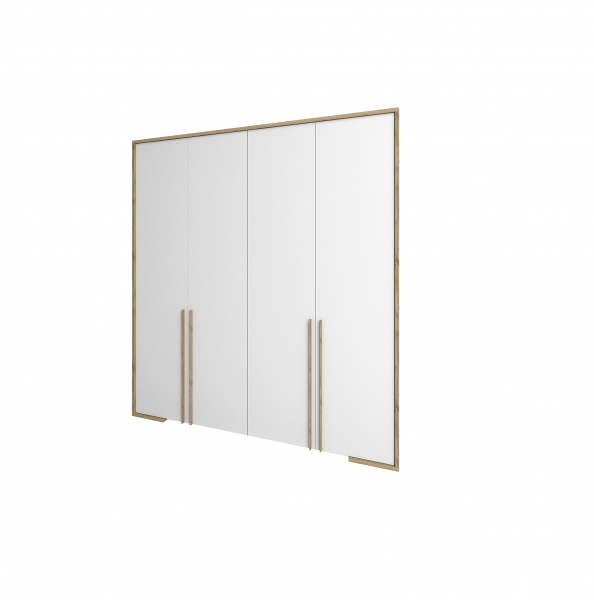 Шафа SOKME 4Д Франческа дуб вотан/білий 