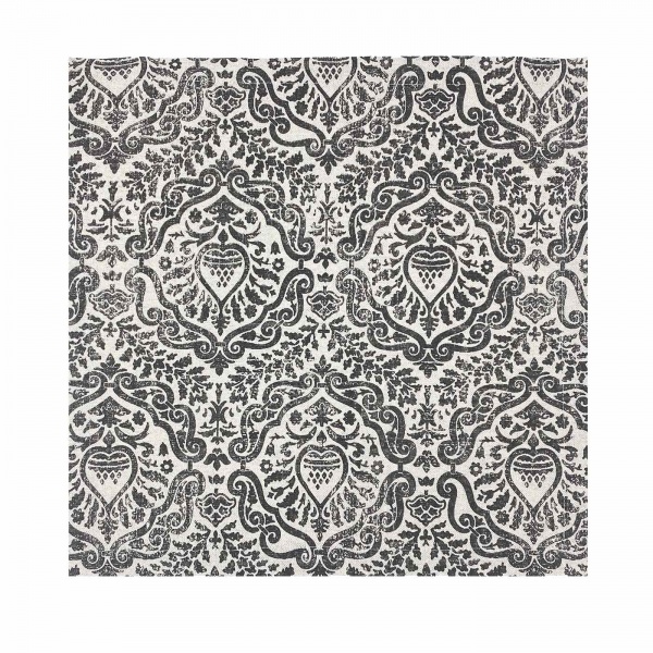 Салфетка La Nuit PERLA Вензель графит 40x40 см 