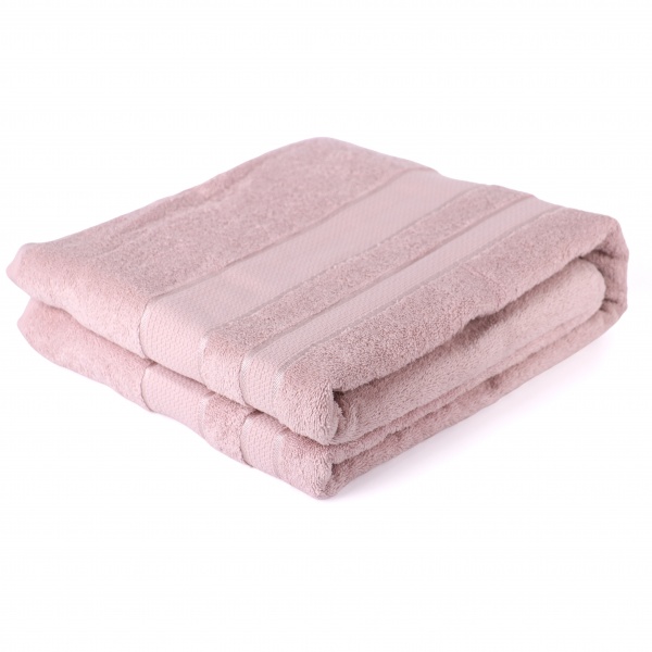 Простынь махровая 200x220 см розовый ТЕКС 