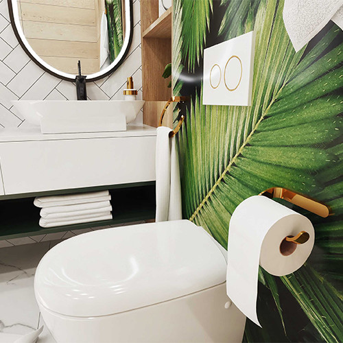 Держатель для туалетной бумаги Bisk NATURE BOX золото 5912