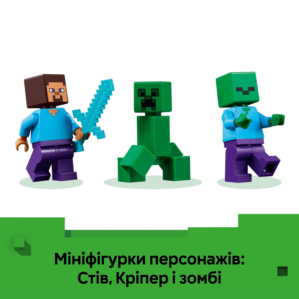 Конструктор LEGO Minecraft Дом по взрывчатке в джунглях 21275