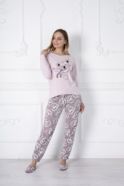 Пижама женская Roksana Koala 1038/16702 р. L светло-фиолетовый 
