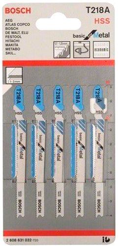 Набор пилочек для электролобзика для криволинейных пропилов 5 шт. 2608631032
