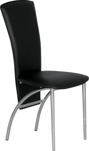 Стілець обідній Nowy Styl AMELY CHROME (BOX-4) (CH) V-4 хром/чорний