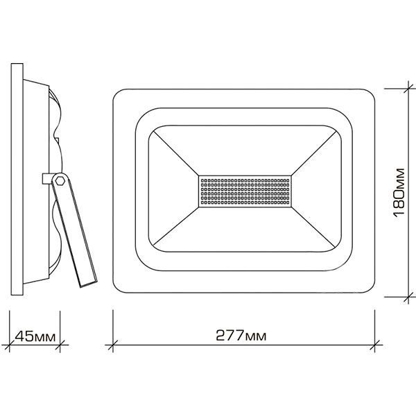 Прожектор Hopfen TA 11 LED 50 Вт IP65 черный 