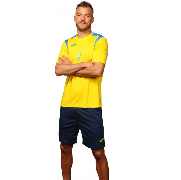 Футболка форми збірної України 2021 Joma Ukraine Official Replica T-shirt 101264.907 р.2XL-3XL жовтий