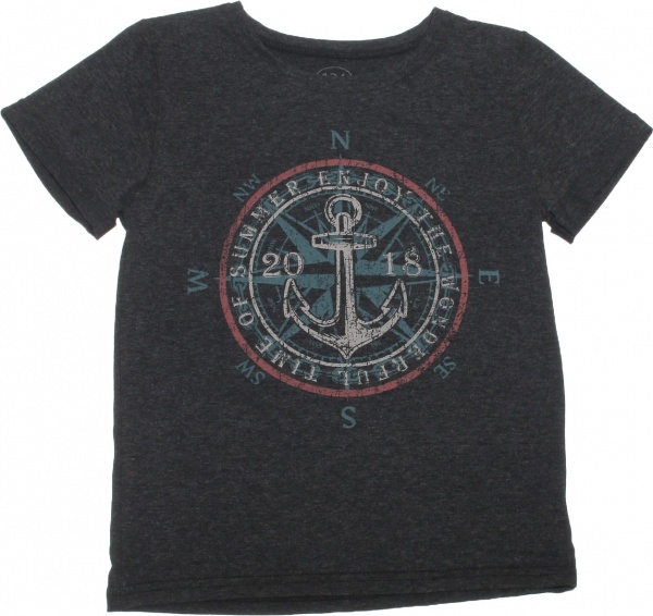 Футболка для мальчика Фламинго 842-411 р.140 антрацит 