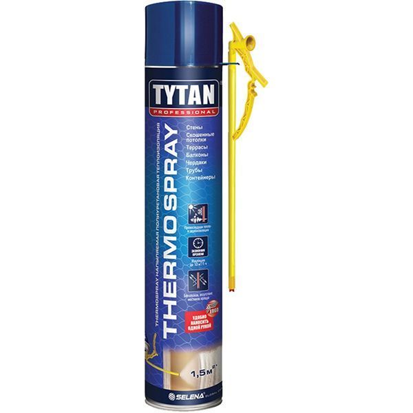 Напыляемый пенополиуретановый утеплитель Tytan THERMOSPRAY 800 мл