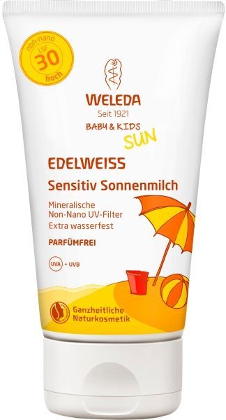 Молочко сонцезахисне Weleda Едельвейс дитяче для чутливої шкіри SPF30 150 мл