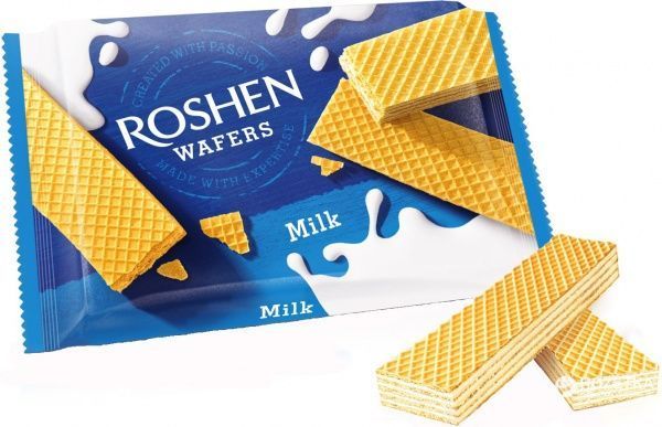 Вафли Roshen Wafers молоко 11 шт (4823077625589) 216 г 