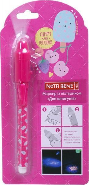 Маркер с фонариком Для шпионов LK1814001 розовый 