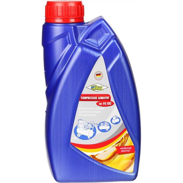 Масло компрессорное Werk COMPRESSOR SEMISYNT ISO VG 100 1 л (VG100)