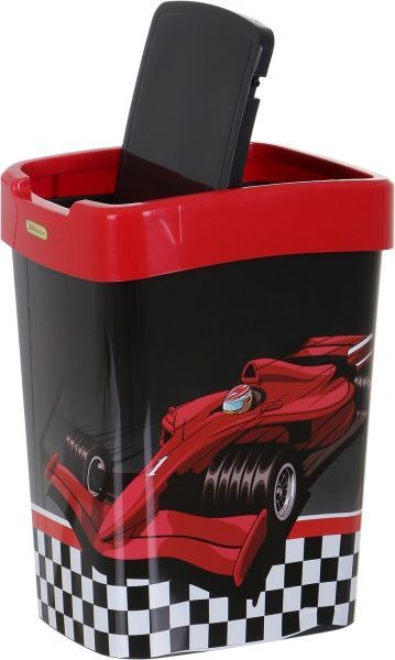 Контейнер для сміття Алеана Алеана Ралли 18 л чорний/червоний 121067