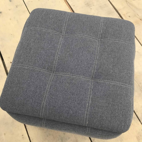 Пуф-трансформер 5 в 1 з рогожки сірий 