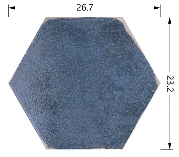 Плитка Cifre Oken Blue hex 23,2x26,7 