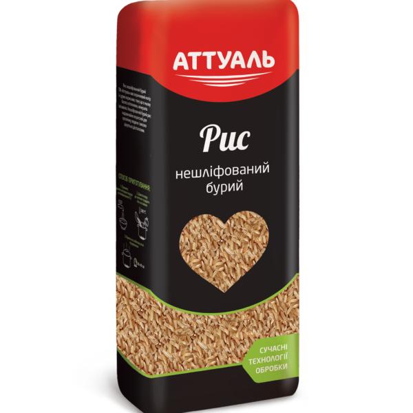 Рис ТРАПЕЗА нешліфований бурий 500 г 