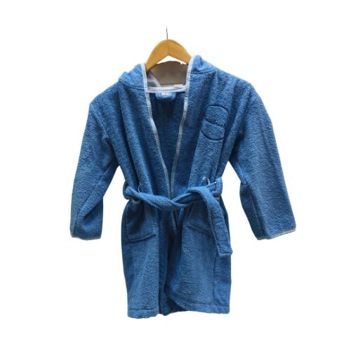 Халат детский для мальчиков Bambinelli с капюшоном р.134–140 голубой 