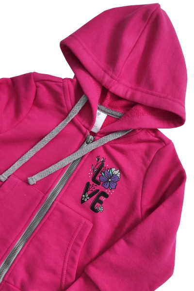 Толстовка для дівчинки Роза р.86 малиновий 221118 