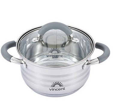 Кастрюля с крышкой Vincent 1,7 л 16 см VC-3179-16