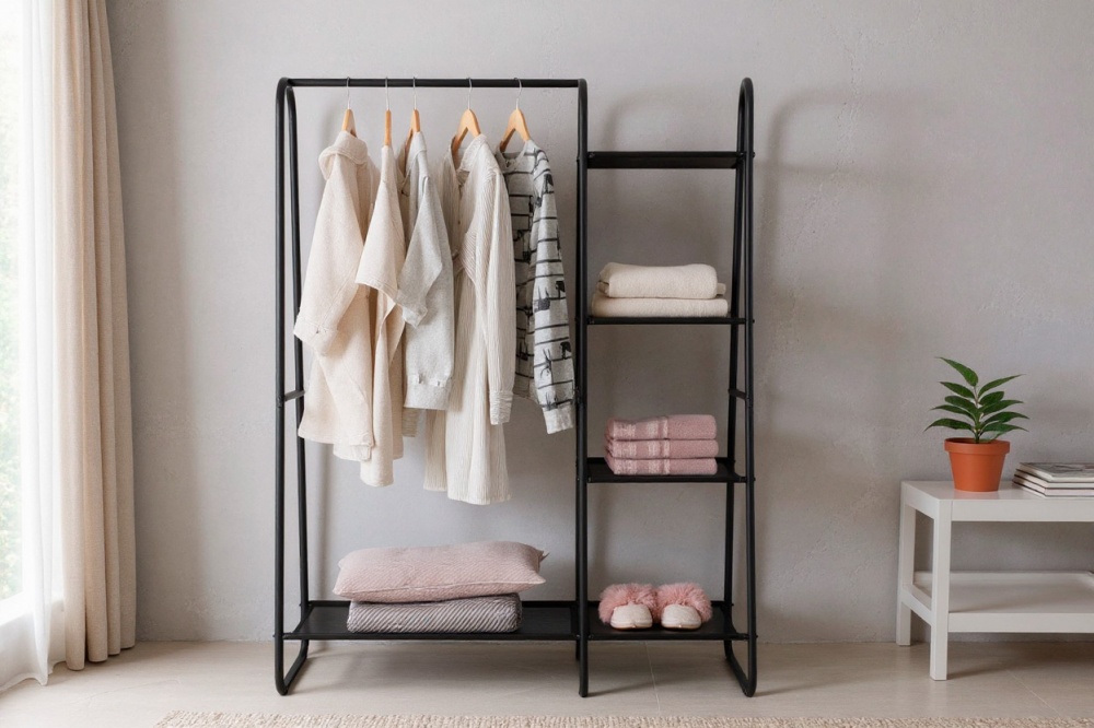 Вешалка для одежды Sensio 1000x1500x400 мм BLACK RACK черный