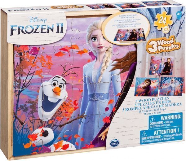 Пазл дерев’яний Spin Master 3 в 1 «Крижане серце 2» 21х28 см SM98297/6053001