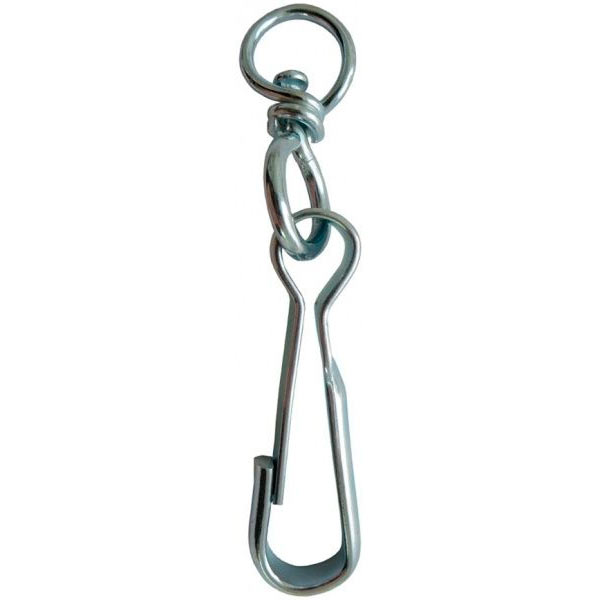 Карабін пружинний із вертлюгом 40 мм