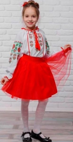 Юбка Земляничка Сварга р.116 красный 