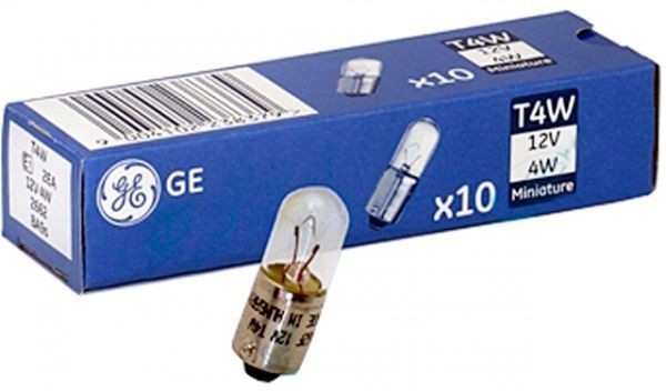 Лампа накаливания GENERAL ELECTRIC (2662) T4W BA9S 12 В 4 Вт 1 шт