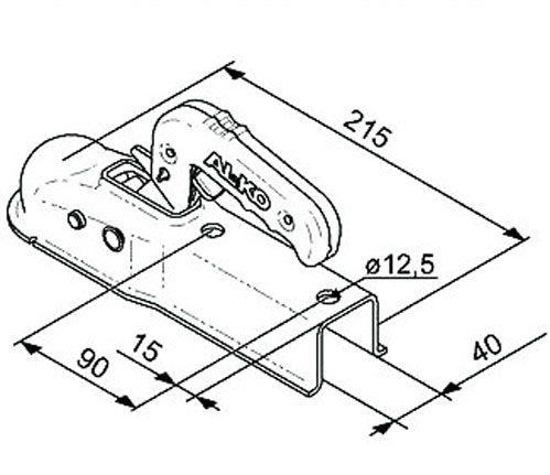 Сцепное устройство AL-KO для прицепа 1367026