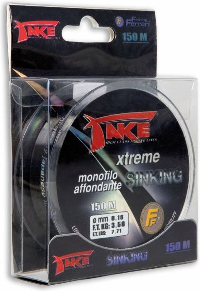 Леска  Lineaeffe Take Xtreme Sinking 150м 0.18мм 4,8кг 3300418