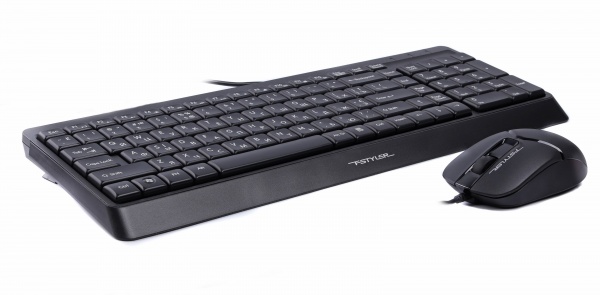 Комплект клавиатура и мышь A4Tech F1512 (Black) 