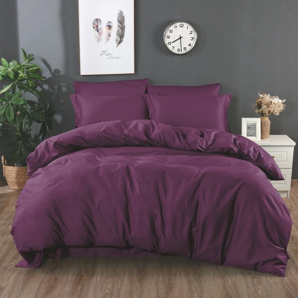 Комплект постільної білизни євро фіолетовий Word of Dream 