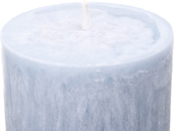 Свічка Циліндр пальмова блакитна 6х10 см ТМ FAYNE