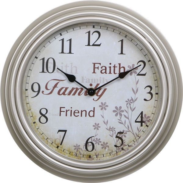 Часы настенные Bristol кремовые 30х4,5 см