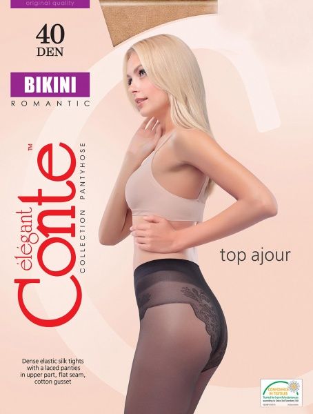 Колготки Conte BIKINI 40 den natural р. 3 бежевый 