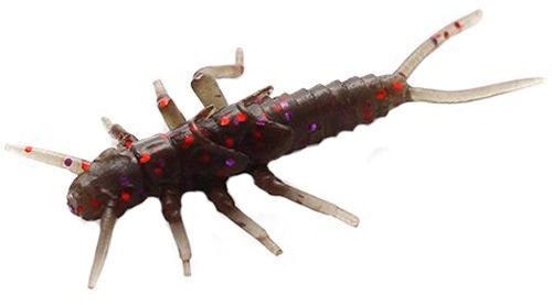 Приманки для ловлі риби FishUp Stonefly 0.75 21 мм 12 шт. #045 - Green Pumpkin/Red & Black