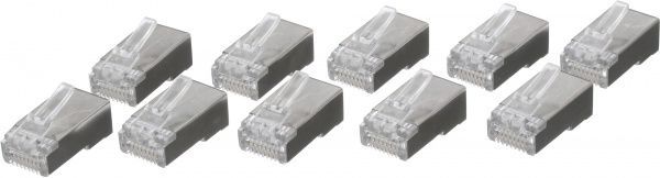 Штекер комп’ютерний EMT RJ 45 8P8C з екраном 10 шт./уп.