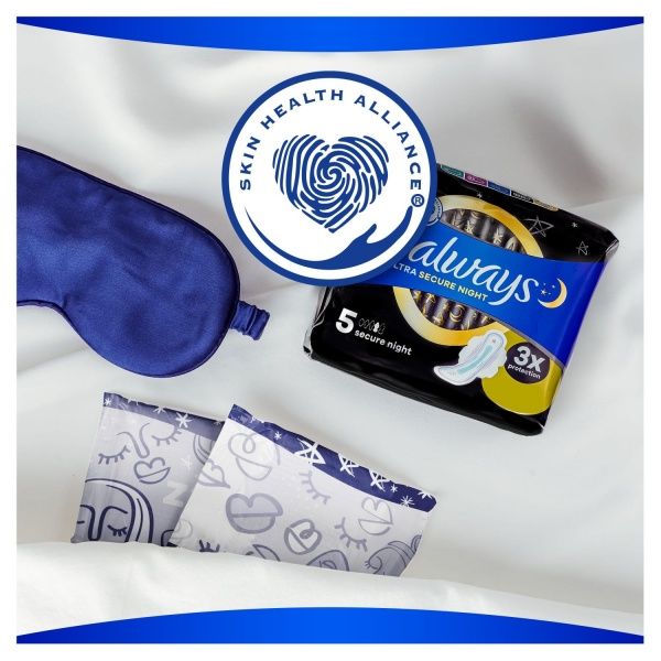 Прокладки гігієнічні Always Ultra Secure Night Extra (розмір 6) 5 шт.