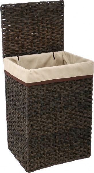 Корзинка плетеная с текстилем 39x30x56 см JC16-1AB-1 